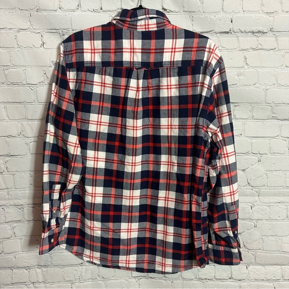 Chaps Men's Red and Blue Plaid Shirt - Picture 4 of 4